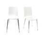 Gruppo di 2 sedie design colore bianco NELLY
