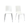 Gruppo di 2 sedie design colore bianco NELLY