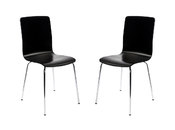 Gruppo di 2 sedie design colore nero NELLY