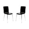 Gruppo di 2 sedie design colore nero NELLY