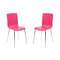 Gruppo di 2 sedie design colore rosa NELLY