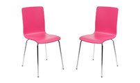 Gruppo di 2 sedie design colore rosa NELLY