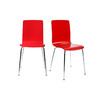 Gruppo di 2 sedie design colore rosso NELLY