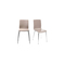Gruppo di 2 sedie design colore talpa NELLY
