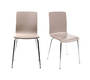 Gruppo di 2 sedie design colore talpa NELLY