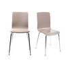 Gruppo di 2 sedie design colore talpa NELLY