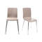 Gruppo di 2 sedie design colore talpa NELLY