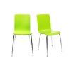 Gruppo di 2 sedie design colore verde mela NELLY