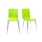 Gruppo di 2 sedie design colore verde mela NELLY