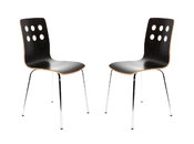  Gruppo di 2 sedie design da cucina colore weng&eacute;TARA