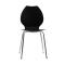 Gruppo di 2 sedie design da cucina nere/bianche AVA