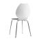 Gruppo di 2 sedie design da cucina nere/bianche AVA
