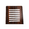  Gruppo di  2 sedie design in legno colore cioccolato e nero ZENIA