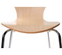Gruppo di 2 sedie design in legno naturale  NEW ABIGAIL