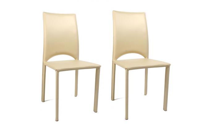 Gruppo di 2 sedie design Milano beige