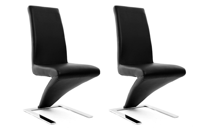 Gruppo di 2 sedie design nere NEW ANGIE
