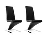 Gruppo di 2 sedie design nere NEW ANGIE