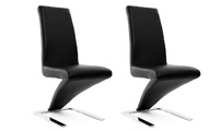 Gruppo di 2 sedie design nere NEW ANGIE