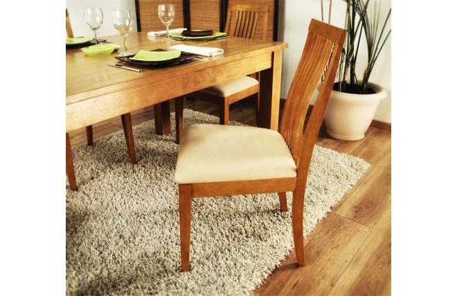 Gruppo di 2 sedie JILLI rovere di Malesia - Colore quercia chiara