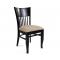 Gruppo di 2 sedie VERA rovere di Malesia - colore cappuccino light