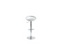 Gruppo di 2 sgabelli comet rivestimento pvc bianco