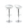 Gruppo di 2 sgabelli comet rivestimento pvc bianco image pub1