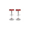 Gruppo di 2 sgabelli da bar/ cucina regolabili NEW CAPSULE � colore vinaccia