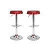 Gruppo di 2 sgabelli da bar/ cucina regolabili NEW CAPSULE � colore vinaccia