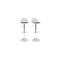 Gruppo di 2 sgabelli da bar design colore bianco e nero STEEVY