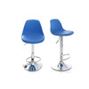 Gruppo di 2 sgabelli da bar design colore blu STEEVY
