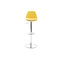 Gruppo di 2 sgabelli da bar design colore giallo STEEVY