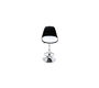 Gruppo di 2 sgabelli da bar design colore nero e bianco STEEVY