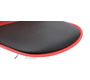 Gruppo di 2 sgabelli da bar design colore rosso e nero STEEVY