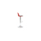 Gruppo di 2 sgabelli da bar design colore rosso e nero STEEVY