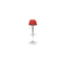 Gruppo di 2 sgabelli da bar design colore rosso e nero STEEVY