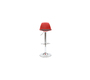 Gruppo di 2 sgabelli da bar design colore rosso e nero STEEVY