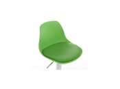 Gruppo di 2 sgabelli da bar design colore verde STEEVY