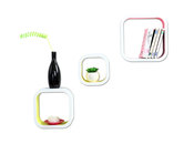 Gruppo di 3 mensole design bicolori NEW POP
