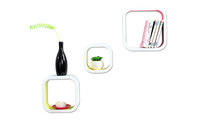 Gruppo di 3 mensole design bicolori NEW POP