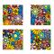 Gruppo di 4 quadri design FULL FLOWERS