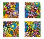 Gruppo di 4 quadri design FULL FLOWERS