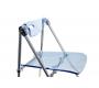 Gruppo di 4 sedia pieghevoli design JULIE - blu trasparente
