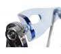 Gruppo di 4 sedia pieghevoli design JULIE - blu trasparente