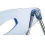 Gruppo di 4 sedia pieghevoli design JULIE - blu trasparente