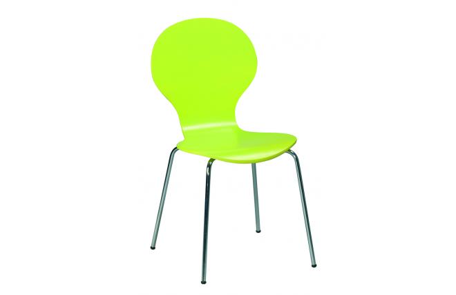 Gruppo di 4 sedie da cucina / sala da pranzo verde Abigail