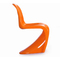 Gruppo di 4 sedie design arancione Jackson