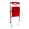 Gruppo di 4 sedie pieghevoli rosse design Juile