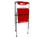 Gruppo di 4 sedie pieghevoli rosse design Juile
