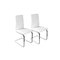 Gruppo di due sedie design bianche  CARYS