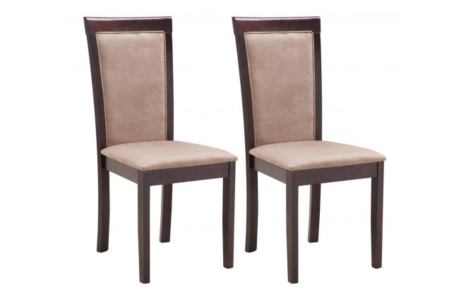 Gruppo di due sedie weng&eacute; in rovere JUDY